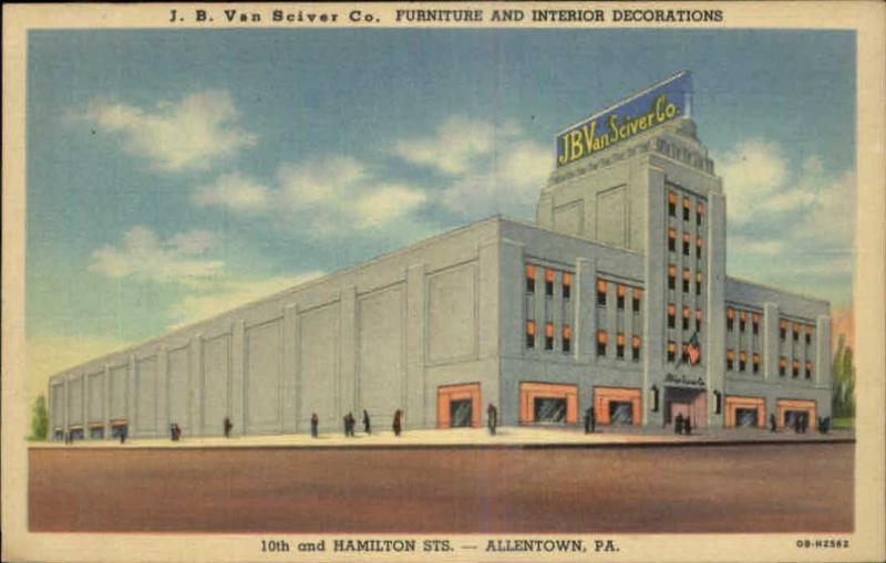 Allentown Pa J B Van Sciver Co Furniture Interior Decorations