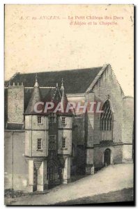 Old Postcard Angers Le Petit Chateau des Ducs d & # 39Anjou and chapel