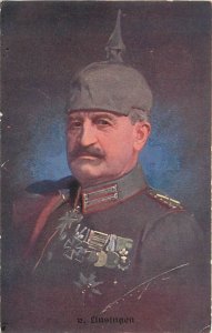 Postcard WWI German Eastern Front General of infantry Alexander Von Linsingen