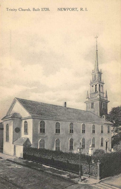 Trinity Church, Built 1726 NEWPORT Rhode Island c1910s Vintage Postcard
