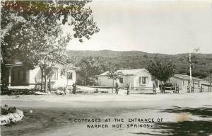 c1950 RPPC Postcard; Cottages at Entrance of Warner Hot Springs CA San Diego Co.