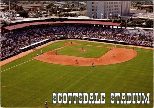 AZ, Arizona  SCOTTSDALE STADIUM Giants Baseball Spring Training 4X6 Postcard