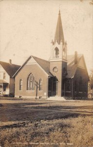 Falls City Nebraska Evangelical German Church Real Photo Postcard AA56102