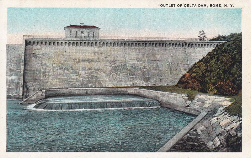 ROME, New York, 1910-1920s; Outlet Of Delta Dam