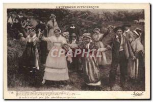Old Postcard Folklore The Auvergne Bourree