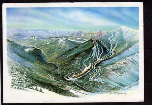 NY Whiteface Mountain Ski Slope Skiing Lake Placid Adirondacks New York Postcard