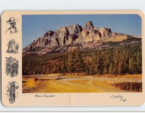 Postcard Mount Eisenhower, Banff National Park, Canada
