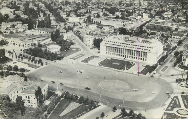 Romania Bucuresti piata victoriei vedere generala panoramica  Postcard