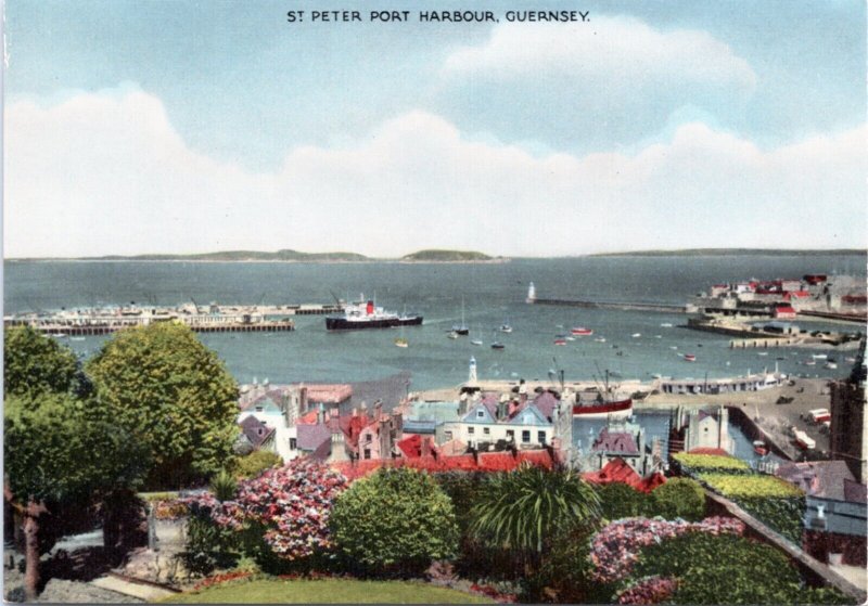 Postcard Guernsey - St. Peter Port Harbor