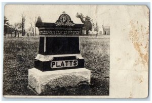 c1910's Platts Scene Cedar Rapids Iowa IA RPPC Photo Posted Antique Postcard