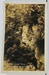 West Chesterfield Mass Old Man of the Valley at the Gorge Real Photo Postcard D3