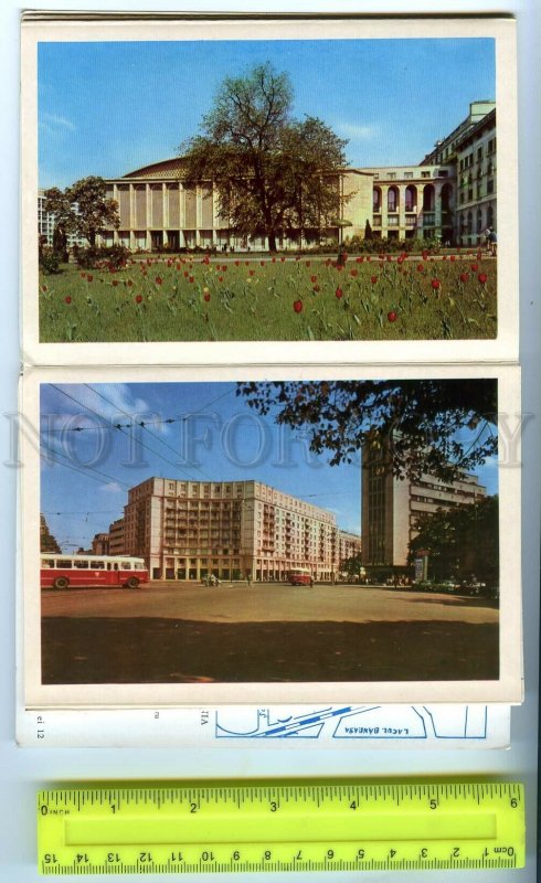 498423 1966 Romania Bucharest airport booklet 36 photos with map in booklet
