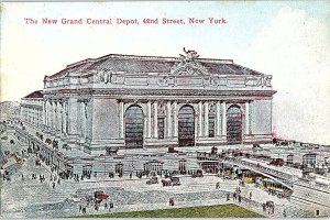 Postcard TRAIN STATION SCENE New York City New York NY AI4819