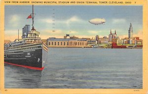 Harbor, Municipal Stadium, Union Terminal Tower Cleveland, Ohio OH