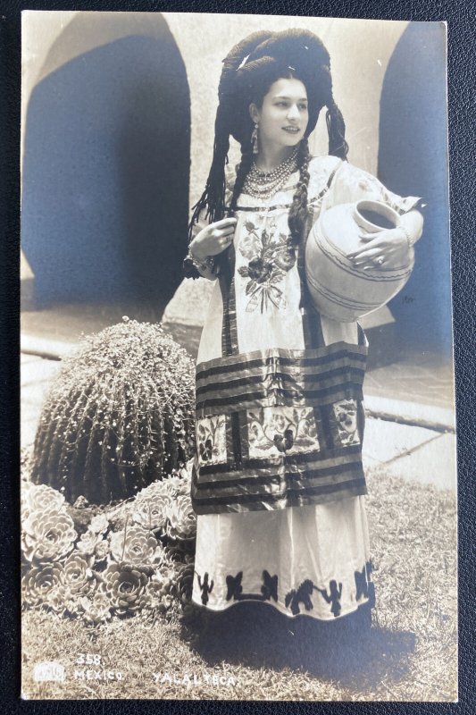 Mint Mexico Real Picture Postcard Xalalteca Woman in Native Dress Mexico