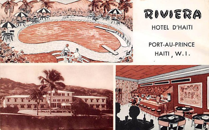 The Riviera Hotel Haiti Postal used unknown 
