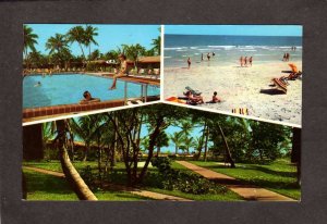 FL Silver Sands Oceanfront Motel Key Biscayne Miami Florida Postcard