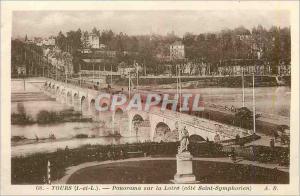 Postcard Old Tours (i and l) panorama of the Loire (saint symphorien rating)