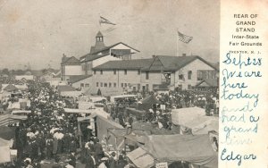 Vintage Postcard 1906 Rear Grand Stand Inter-State Fair Trenton New Jersey NJ