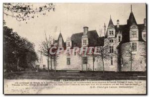 Chateaubriant Old Postcard southernmost wing of the Renaissance castle