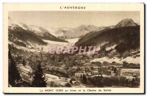 Le Mont Dore in Winter and the Chaine du Sancy - Old Postcard