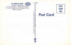 Glendive, Montana, El Centro Motel, AA375-6