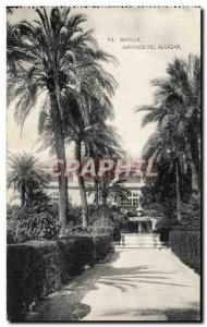 Old Postcard Spain Spain Espana Sevilla Jardines del Alcazar