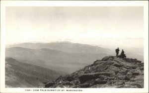 White Mountains Mt. Washington From Summit Shorey 1183 Real Photo Postcard
