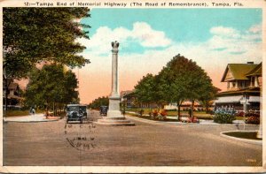 Florida Tampa Memorial Highway Tampa End 1924