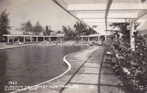 Mexico Acapulco Alberca Del Hotel Las Americas Swimming Pool Real Photo