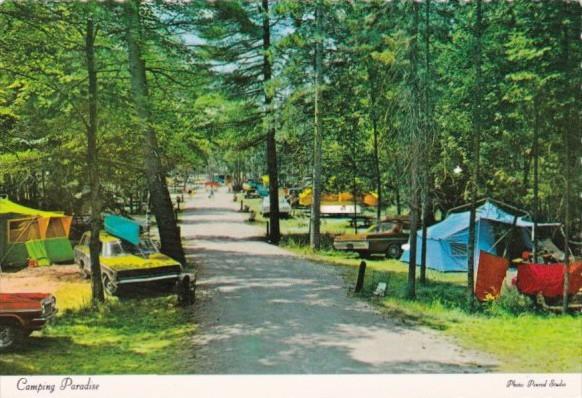 Old Cars and Tents Camping Paradise