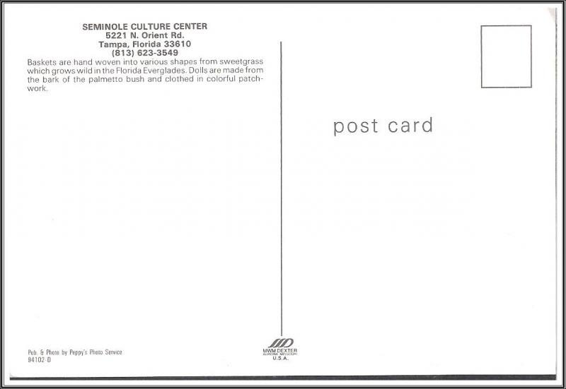 Florida - Seminole Culture Center - [FL-085X]