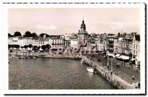 La Rochelle - The Port and Tours from the Big Clock - Old Postcard