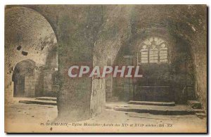 Postcard Old St Emilion Monolithic Church Altars