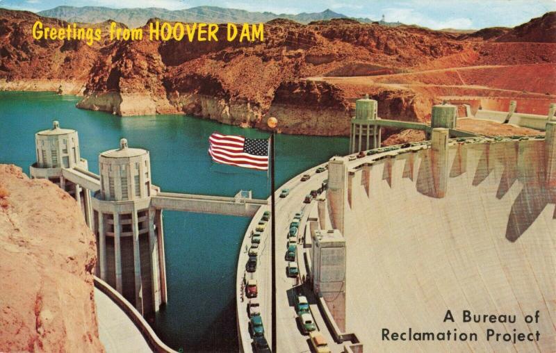 Postcard Highway 93 Hoover Dam Nevada 