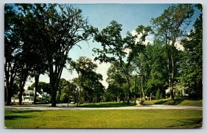 Sharon Connecticut~Lawn View Of Nathaniel Skinner House From 1739~Vintage PC