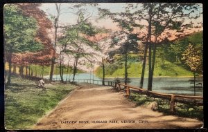 Vintage Postcard 1907-1915 Hubbard Park, Fairview Dr, Meriden, Connecticut (CT)