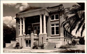 RPPC - McAllen, Texas - A view about the Baptist Church - 1940s