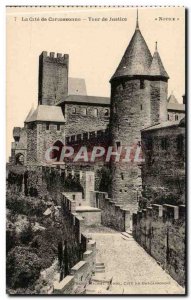 Carcassonne Old Postcard Tower of Justice