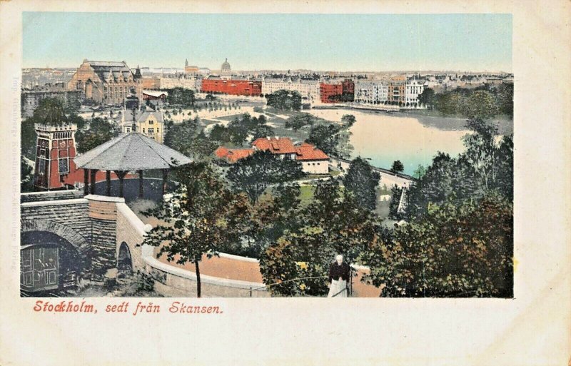 STOCKHOLM SWEDEN~SEDT FRAN SKANSEN~1900s PHOTO POSTCARD