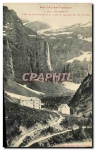 Old Postcard Gavarnie The Hotel Du Cirque And Great Waterfall