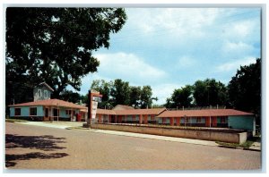 c1960 Azure Sky Motel East Wall St. Exterior Building Fort Scott Kansas Postcard