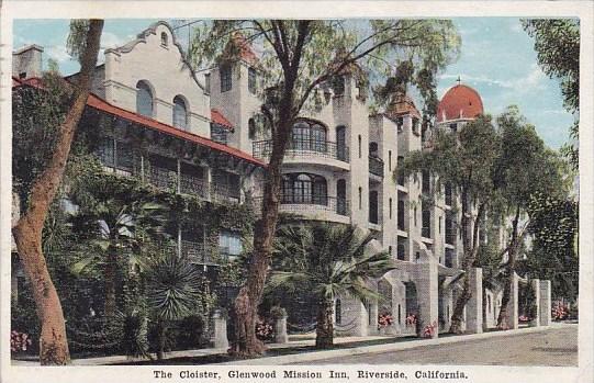 California Riverside The Cloister Glenwood Mission Inn 1925