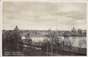 HELSINKI FINLAND~SODRA HAMNEN~1934 PHOTO-STRIP OF 8 IMAGES~NOVELTY POSTCARD