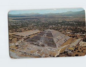 Postcard Air View of the Pyramid of the Sun, Teotihuacan, Mexico