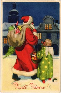 PC MERRY CHRISTMAS FANTASY SANTA CLAUS (a33793)