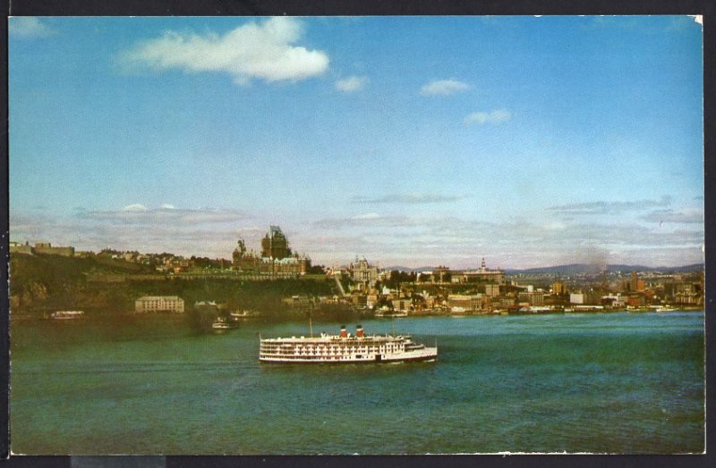 Quebec ~ S.S. Richelieu Approaching Quebec City ~ Chrome 1950s-1970s