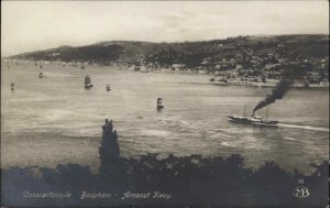 Constantinople Turkey Bosphore Arnaout Keuy Vintage Real Photo Postcard