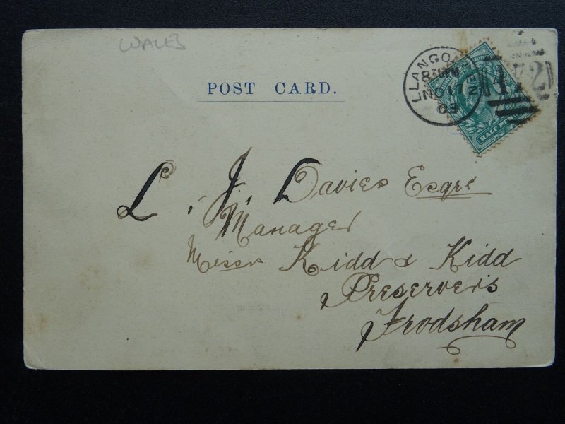 Wales Denbighshire LLANGOLLEN General View c1903 UB Postcard