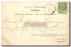 Old Postcard The Ship leaving Dover to Ostend